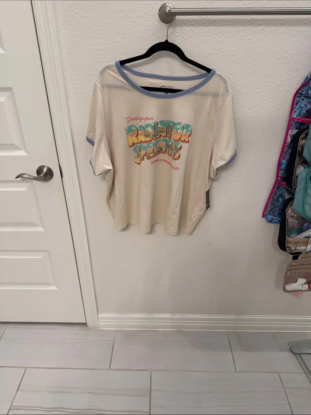 torrid  “Disney Cars” Cream Crop Tee